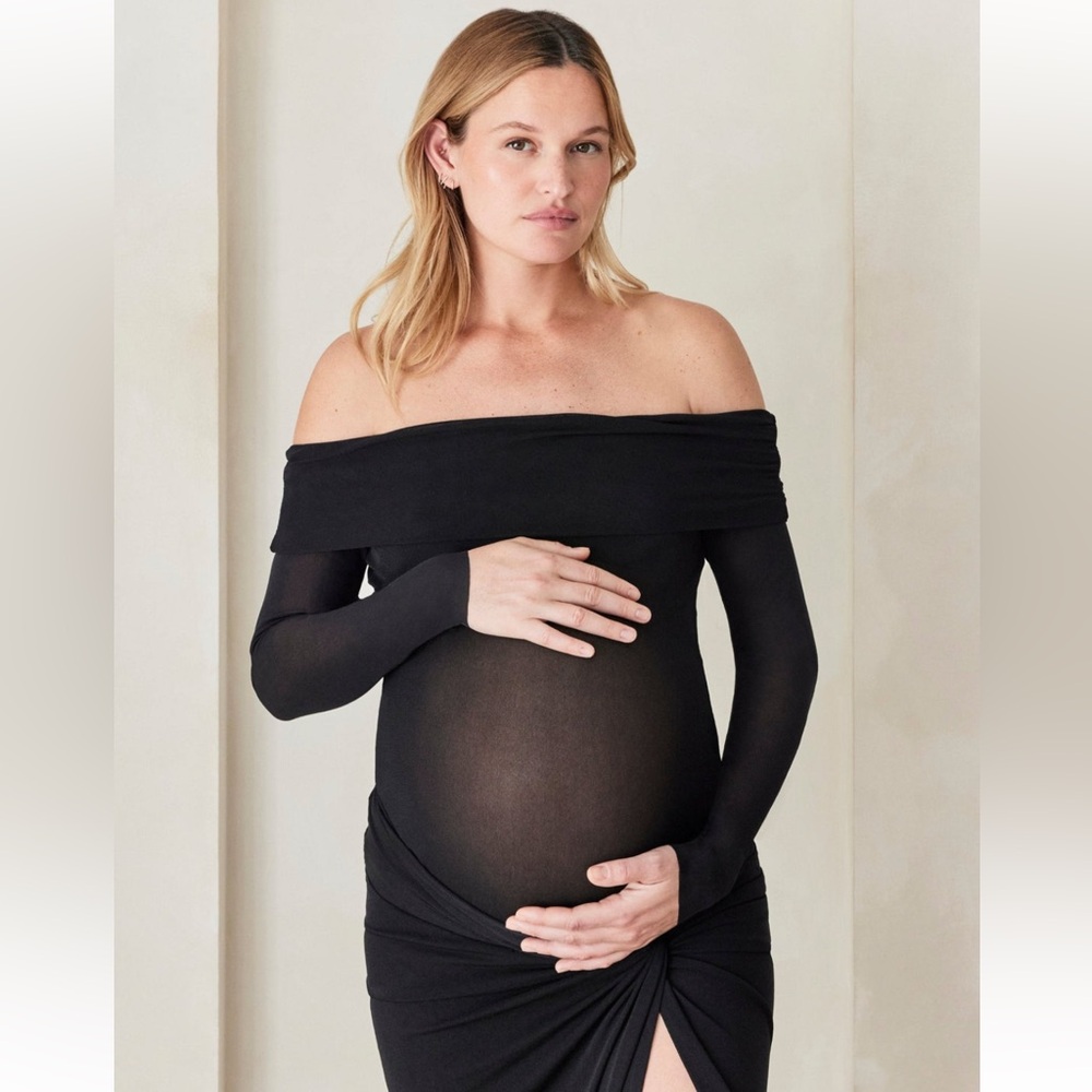 Bumpsuit: Off The Shoulder Soft Mesh Top
